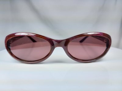 『逢甲眼鏡』GIORGIO ARMANI 太陽眼鏡 全新正品 酒紅色條紋 橢圓框 復古款【GA90/S BK3】