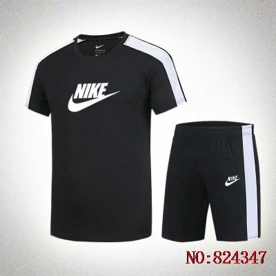 【熱賣精選】 Nike耐克 運動套裝男夏季新款純棉短袖T恤短褲套裝兩件套運動服高品質