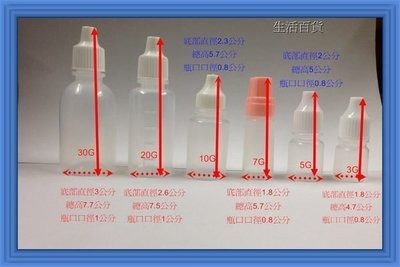 10g 點眼瓶一支4元  塑膠瓶 試用瓶 保養品容器 台灣製造