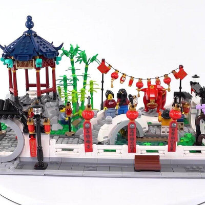 極致優品 LEGO樂高80107中國風節日系列春節燈會年獸牛年積木玩具限定禮物 LG832