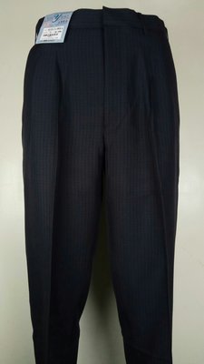 【平價服飾】台製夏季薄款「8658-2」打摺黑灰色立體格紋免燙西裝褲(30-42)免費修改
