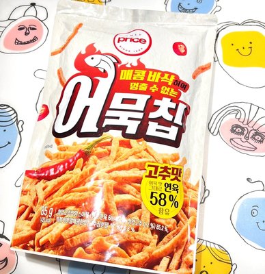 韓國only price麻辣魚板條 魚酥 一包85g