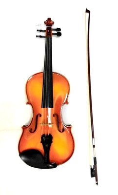 【河堤樂器】全新 台製 維音 楓葉牌小提琴整組+送肩墊及松香 品質佳，易上手，中階用琴