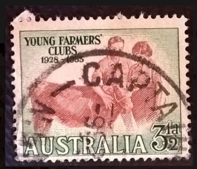[QBo小賣場] 澳洲 1953 青年農業組織25週年 1全 #3502