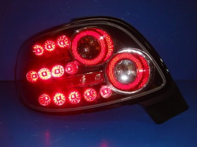 小亞車燈╠ 全新超炫外銷版 寶獅 206 S16 黑框 LED 尾燈 特價
