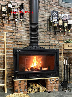 壁爐卡奧壁爐真火燃木柴家用取暖器現代裝飾鑄鐵嵌入燒木柴自建別墅