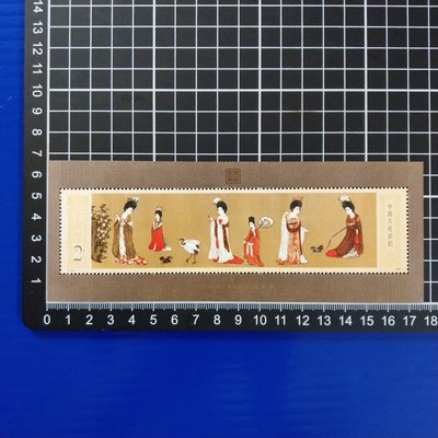【大三元】中國大陸郵票-T89m古代仕女圖小型張郵票-T89  新票1張1標--原膠上品(天9)　