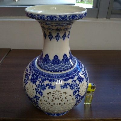 景德鎮 青花瓷 鏤空瓷 花瓶 花器 瓷器 擺飾 裝置藝術