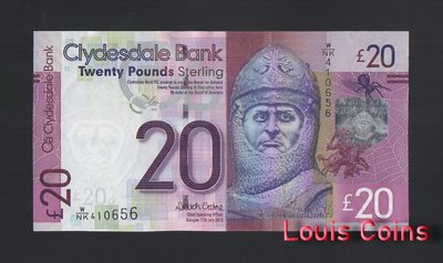 【Louis Coins】B868-SCOTLAND-2009-2015蘇格蘭紙幣,20 Pound
