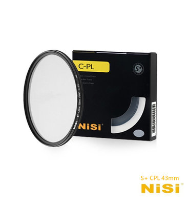『e電匠倉』NiSi 耐司 日本 超薄多層鍍膜專業 S+ CPL 偏光鏡 43mm 偏光鏡