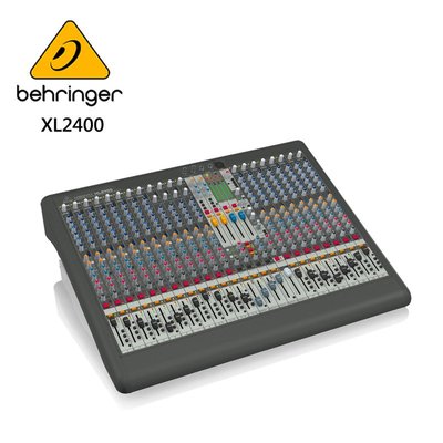 BEHRINGER XL2400專業級混音器(20個XENYX PRO麥克風前置放大器及4個立體聲線輸入)