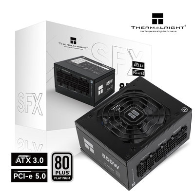 利民THERMALRIGHT 額定850W TPFX850 ATX3.0白金全模組壓紋線電源