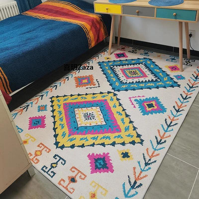 新品摩洛哥北歐現代家用地毯茶幾毯仿羊絨加厚隔音客廳茶幾毯防滑臥室