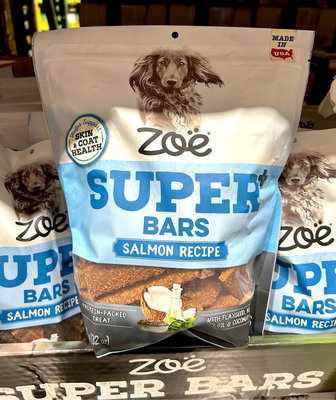 Costco好市多 Zoe Super Bars 鮭魚片狗零食 皮膚毛髮配方 907公克 dog salmon