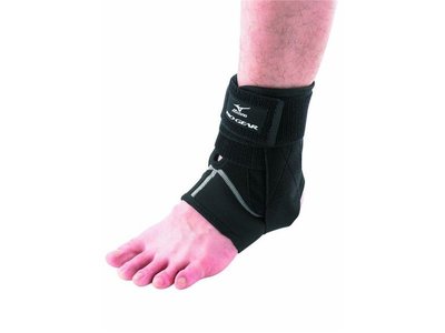 MIZUNO美津濃 老少通用 運動 護具 支撐 透氣 BIO GEAR護腳踝左右腳兼用K2TJ6A0703黑 一支裝