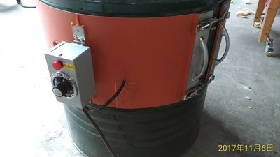 台製 50加侖  200公升 200L 油桶加熱器 矽膠加熱器 220V2700W 60-200度可訂製其他尺寸 電壓