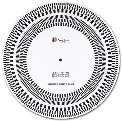 【音逸音響】LP黑膠 唱盤轉速測定+唱臂頭校正尺規 測速盤》Pro-Ject Strobe it (雙面)