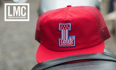 【AXE】LOSER MACHINE -  INTERLOCK卡車司機網帽[黑/紅] 潮流 西岸硬派 重機帽子 棒球帽