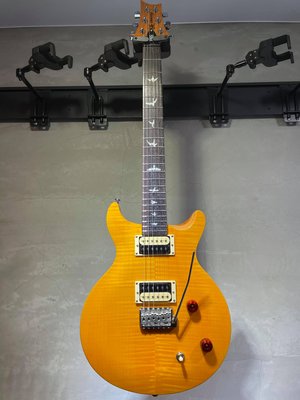 【六絃樂器】全新韓國廠 PRS SE Santana 黃色虎紋電吉他 / 附配件 現貨特價