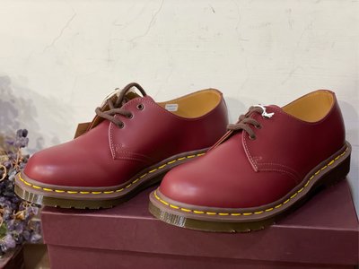 Dr martens 馬汀大夫 全新 1461 高階 英國製 皮鞋 英倫 搖滾 真皮 血紅 vintage