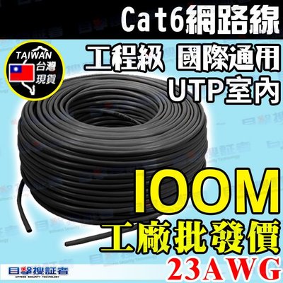 目擊者 網路線 Cat6 UTP 8芯 雙絞線 RJ-45 電腦 訊號 傳輸 100米 監視 監控 影像 聲音