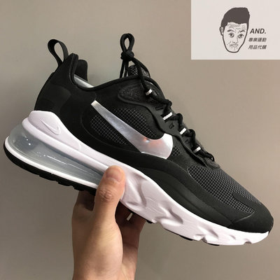 【Runner潮鞋鋪】NIKE Air Max 270 REACT 黑 銀勾 輕量 訓練 慢跑 穿搭 男款CQ4598-071