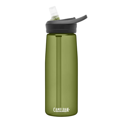 【Camelbak】《送咬嘴蓋》750ml eddy+多水吸管水瓶 橄欖綠 登山水壺單車水壺吸管水壺 renew
