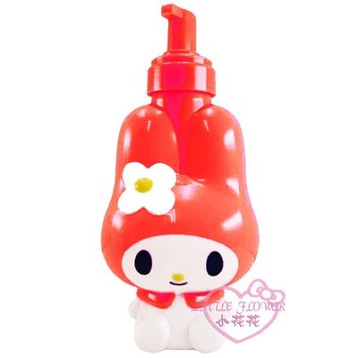 ♥小花花日本精品♥ Hello Kitty 美樂蒂MELODY- 人形擠壓瓶空瓶紅沐浴乳瓶720ml 34002209