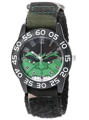 預購 美國 Marvel Hulk 復仇者聯盟 浩克 熱賣款 石英機芯 兒童 男童 手錶 指針學習錶 尼龍錶帶