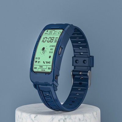 錶帶適用于華為手環b6表帶華為b6手表帶華為手環6腕帶貼換帶手表表帶真皮硅膠一體保護套軟殼智能手環新