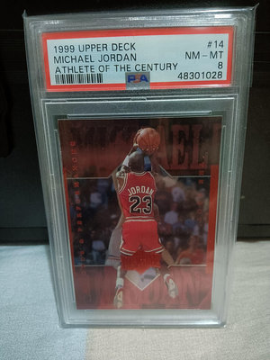 1999 UPPER Deck Michael Jordan 鑑定卡PSA8