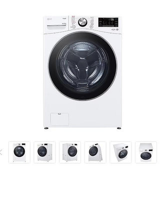 家電專家(上晟) LG 蒸氣滾筒洗衣機WD-S18VW洗衣18公斤 (蒸洗脫) 智慧AI 方便美型 另有 OLED65G3PSA .OLED55G3PSA