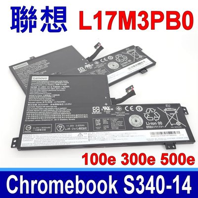 LENOVO L17M3PB0 原廠電池 100e 300e 500e Chromebook C340-11
