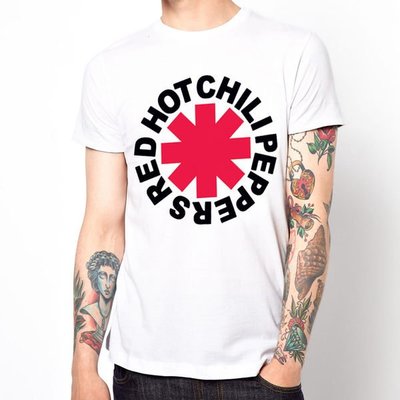 Red Hot chili Peppers logo 短袖T恤 2色 嗆辣紅椒 樂團 圖案 搖滾