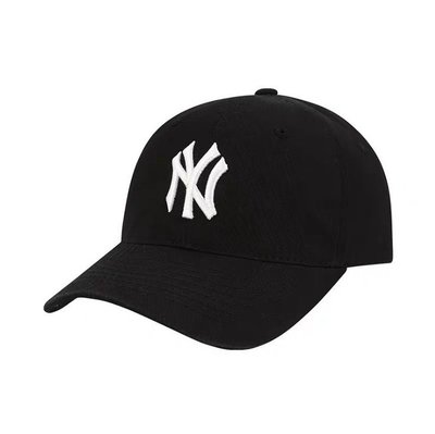 解憂雜貨鋪 韓MLB經典款軟頂棒球帽可調節大標N洋基隊L道奇隊男女鴨舌帽