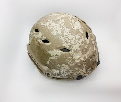 台南 武星級 FAST 風格 頭盔 沙漠迷彩(生存遊戲cosplay鎮暴警察軍人防彈 護具 安全帽 WARGAME 海豹