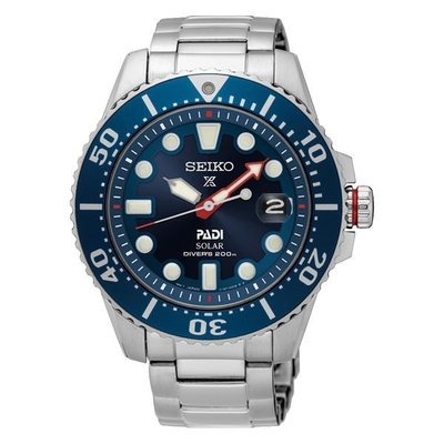 SEIKO PROSPEX PADI 聯名款太陽能潛水腕錶 V157-0BT0B 藍 SNE435J
