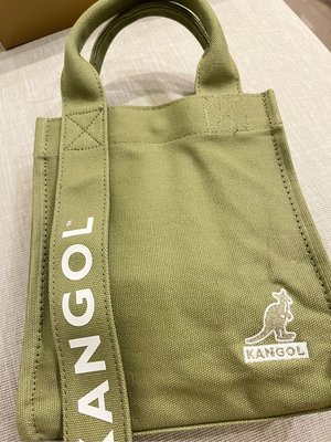 KANGOL 綠色托特包