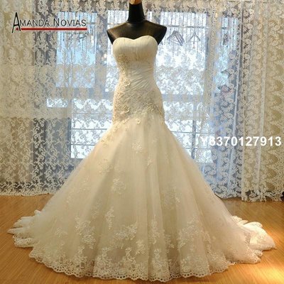 Wedding Dress White/Ivory Sweep Train Corset Bridal Gown2021