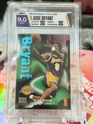 1997-98 skybox z-force Kobe Bryant 鑑定卡