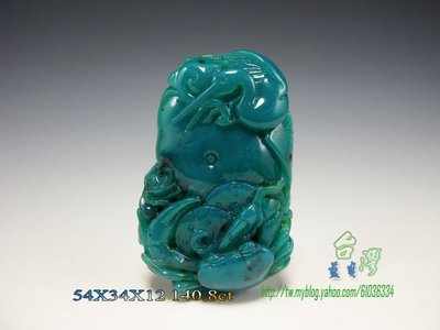 【阿誠#收藏】《藍玉髓俗稱台灣藍寶》玻璃種《橫財有餘》