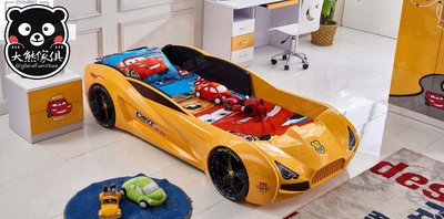 【大熊傢俱】 IKS TC300 汽車兒童床 汽車床 跑車床 造型床 三尺床 四尺床 兒童衣櫃 床頭櫃