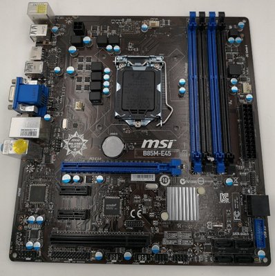 MSI/微星 B85M-E45 1150針桌機B85主板 DDR3 H87M-E35 H97M-E35