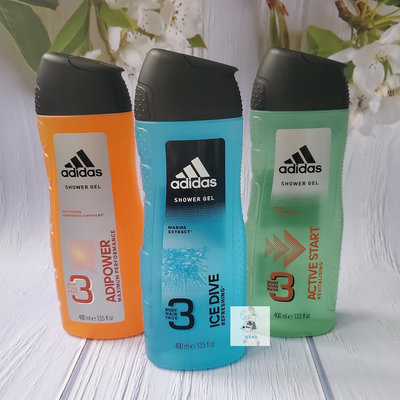 adidas 愛迪達 男用三效極限動力潔顏洗髮沐浴露400ml 現貨