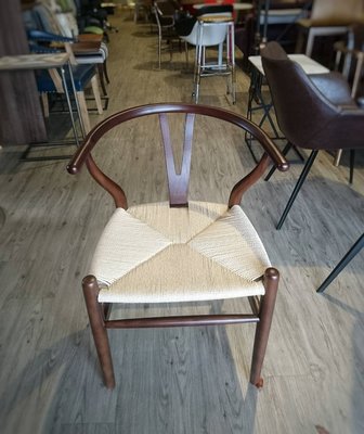 【找椅子】世界知名 復刻 Y-CHAIR 餐椅 書房椅 休閒椅 胡桃色