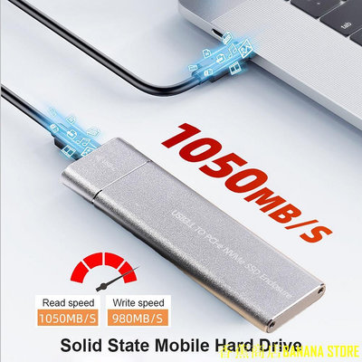 天極TJ百貨M2 NVME 外殼 M2 NVME SSD 外殼外部 M2 USB 3.1 Type C 10Gbps 適配器 M K