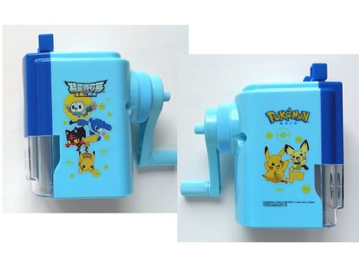 【卡漫迷】 寶可夢 削鉛筆機 雙藍款 ㊣版 手動 大小通吃 文具 皮卡丘 pokemon 神奇寶貝 精靈