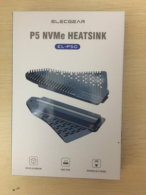 全新 PS5周邊 ElecGear NVMe SSD 散熱器 PCIe M.2 NVMe 4.0 導熱銅管散熱【歡樂屋】