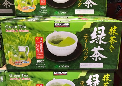 Costco好市多 Kirkland Signature 科克蘭 日本綠茶包 1.5公克 X 100入 matcha