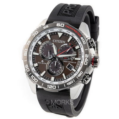 CITIZEN CB5036-10X 星辰錶 手錶 45mm 電波錶 光動能 黑面盤 黑膠錶帶 男錶女錶